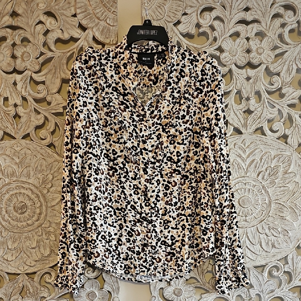Maeve Anthoropologie  Leopard Print Top